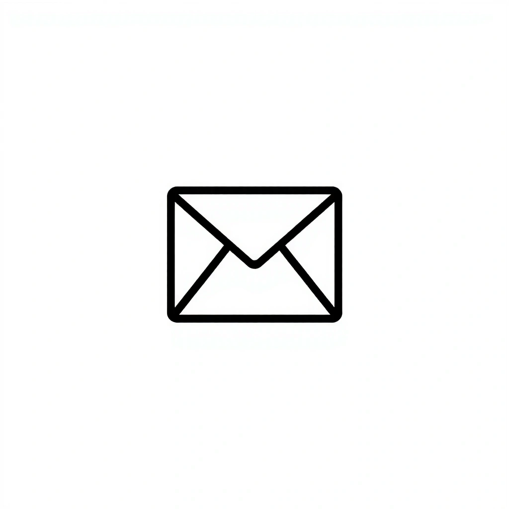 An email envelope icon, symbolizing email contact.